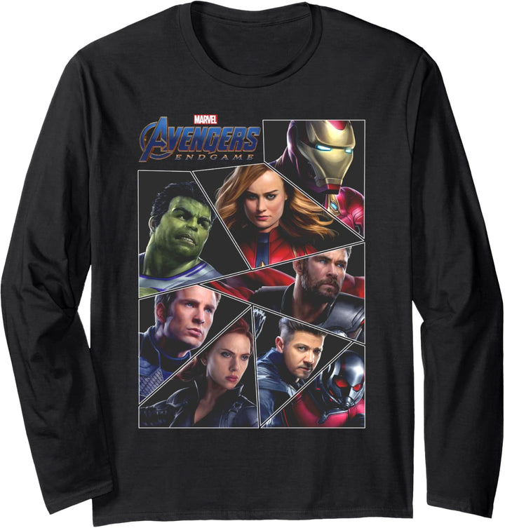 Marvel Avengers: Endgame Cast Mashup Langarmshirt