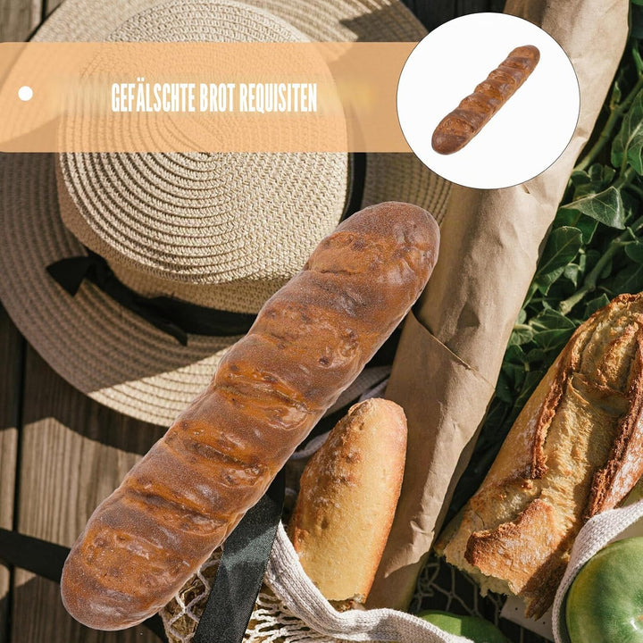 VOSAREA 1 Stück Künstliches Brot, Künstliche Lebensmittel Dekoration, Brot Modell Bäckerei Realistis