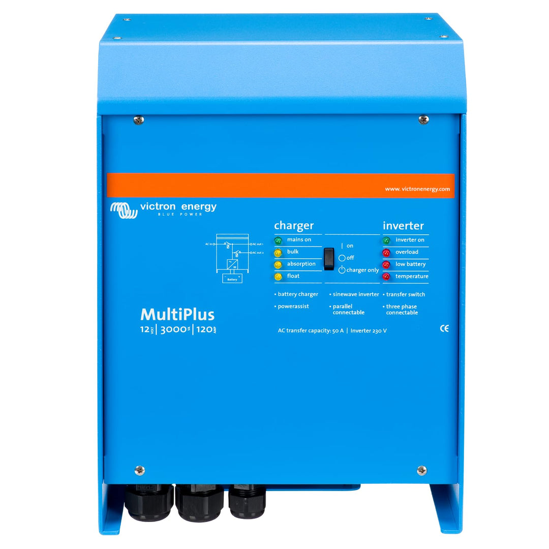 Victron Energy MultiPlus 3000VA 12-Volt 230V Reiner Sinus Wechselrichter 120 Amp Batterie Ladegerät,