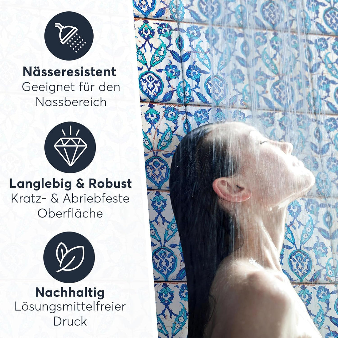 CREATISTO Klebefliesen Stickerfliesen Fliesenfolie - Selbstklebende Fliesen Folie I Klebefliesen Dek