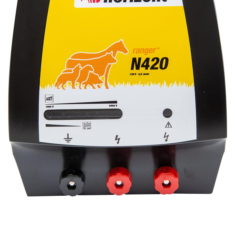 horizont Weidezaungerät 230V 6 J - ranger N420 - optimal für Pferde oder Rinder, Elektro Weidezaun,