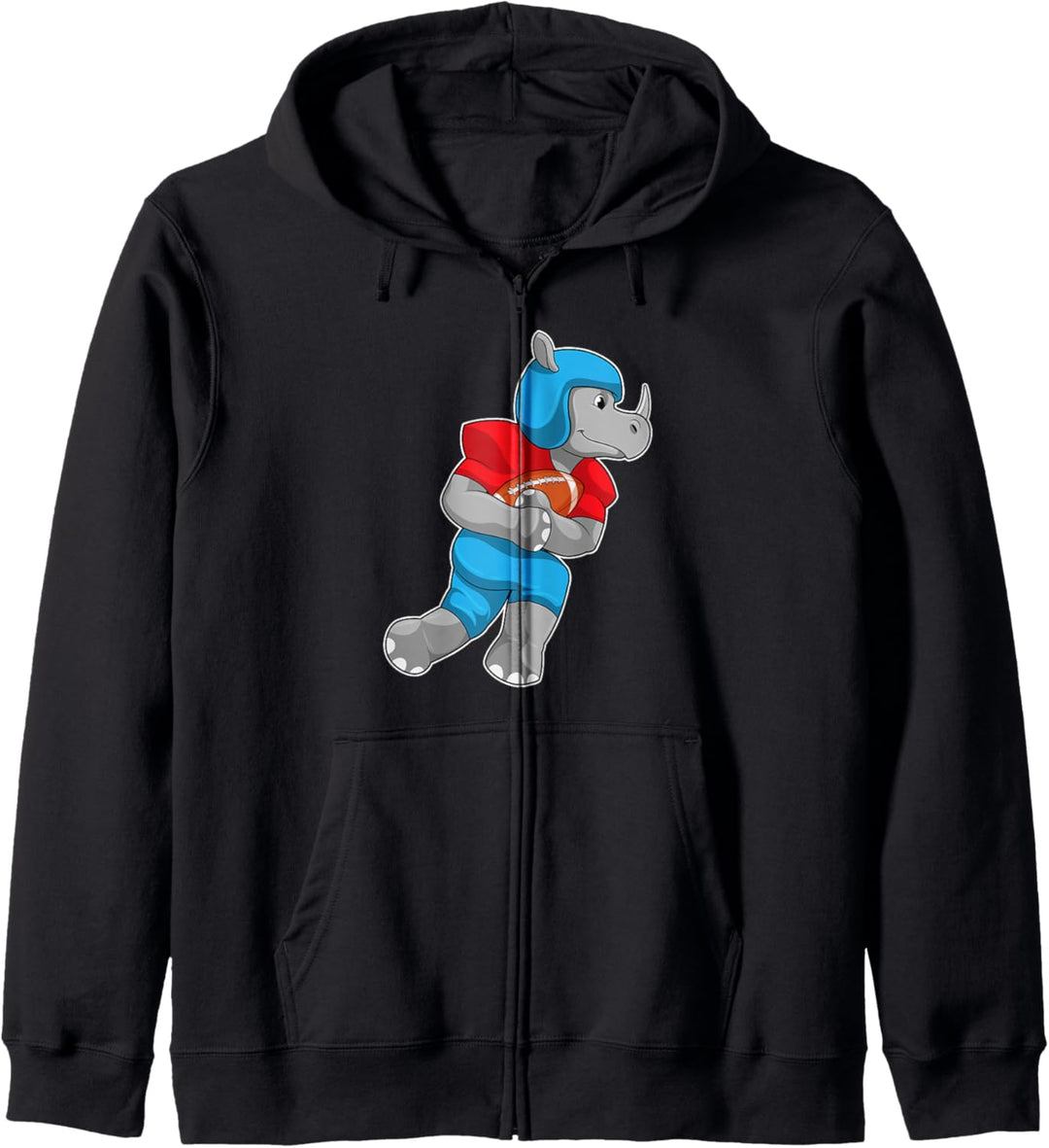 Nashorn American Football Sport Kapuzenjacke
