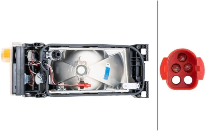 HELLA 1EG 007 150-091 Halogen-Hauptscheinwerfer - links