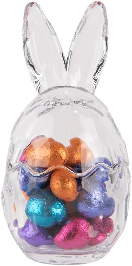 Clayre & Eef Glastopf Ei Ø 9x17 cm Transparant Glas