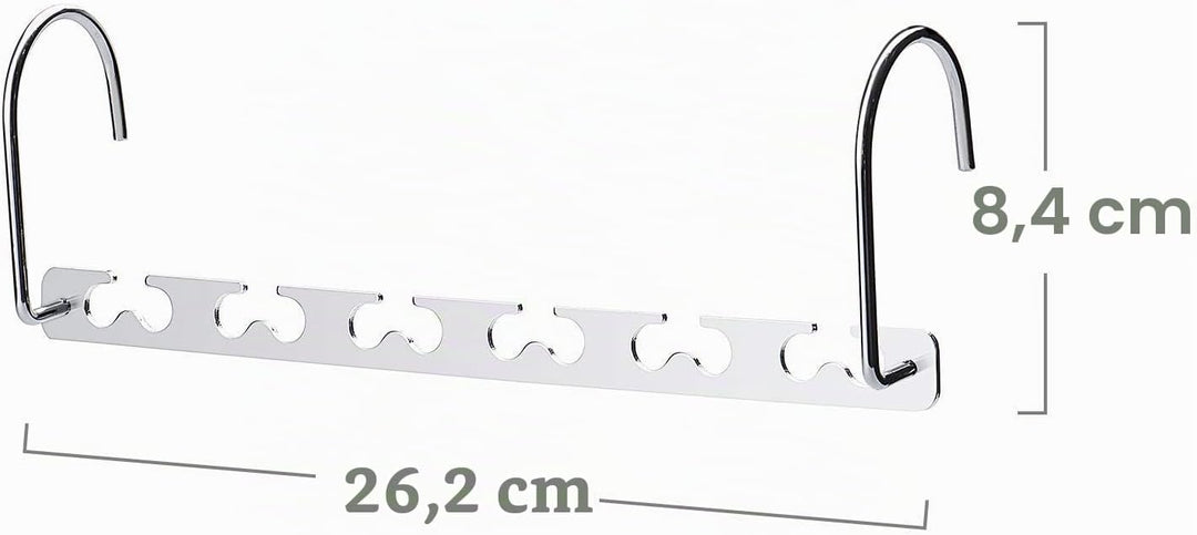 HOUSE DAY Kleiderbügel Platzsparende rutschfeste Schrank Organizer 20 Stück aus Metall für Schwere K