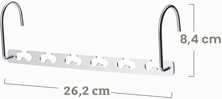 HOUSE DAY Kleiderbügel Platzsparende rutschfeste Schrank Organizer 20 Stück aus Metall für Schwere K