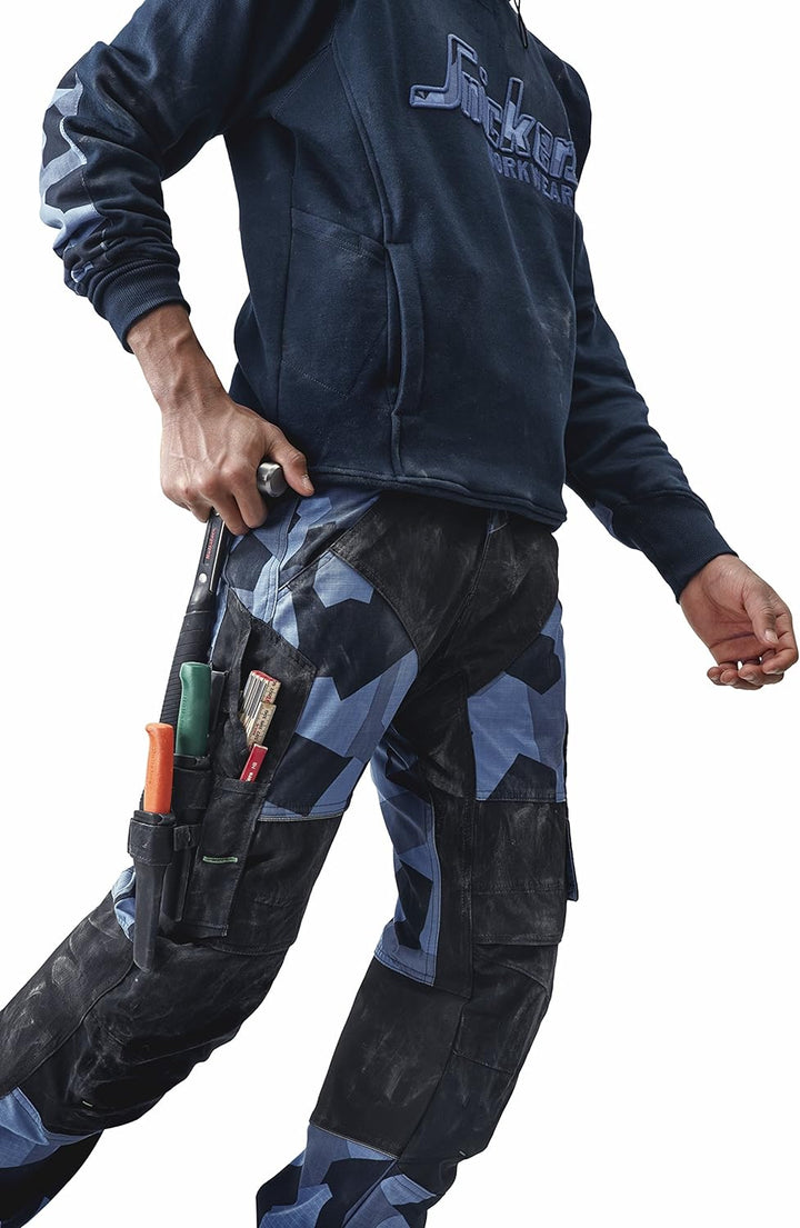 Snickers Workwear 6903 FlexiWork Arbeitshose, 1 Stück, 50, chili, 69031604050 50 Chili, 50 Chili