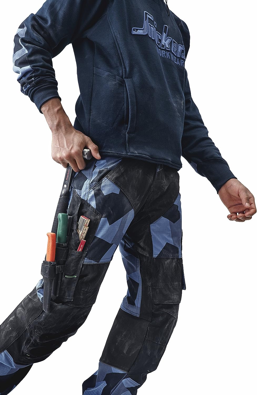 Snickers Workwear 6903 FlexiWork Arbeitshose, 1 Stück, 52, schwarz, 69030404052 52 Schwarz, 52 Schwa