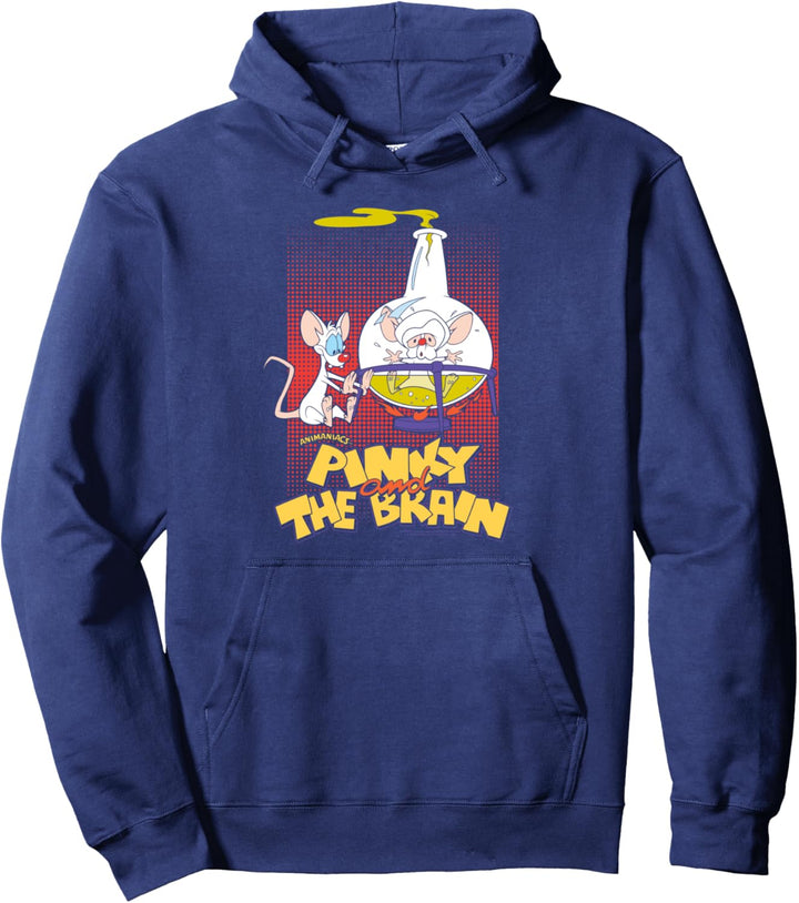 Pinky and the Brain Lab Flask Pullover Hoodie