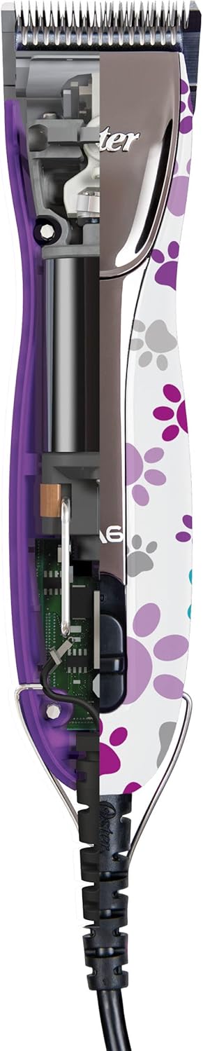 Oster Scherm. A6 slim, mit Pfotendruck, gummierter Griff, Pfotendruck
