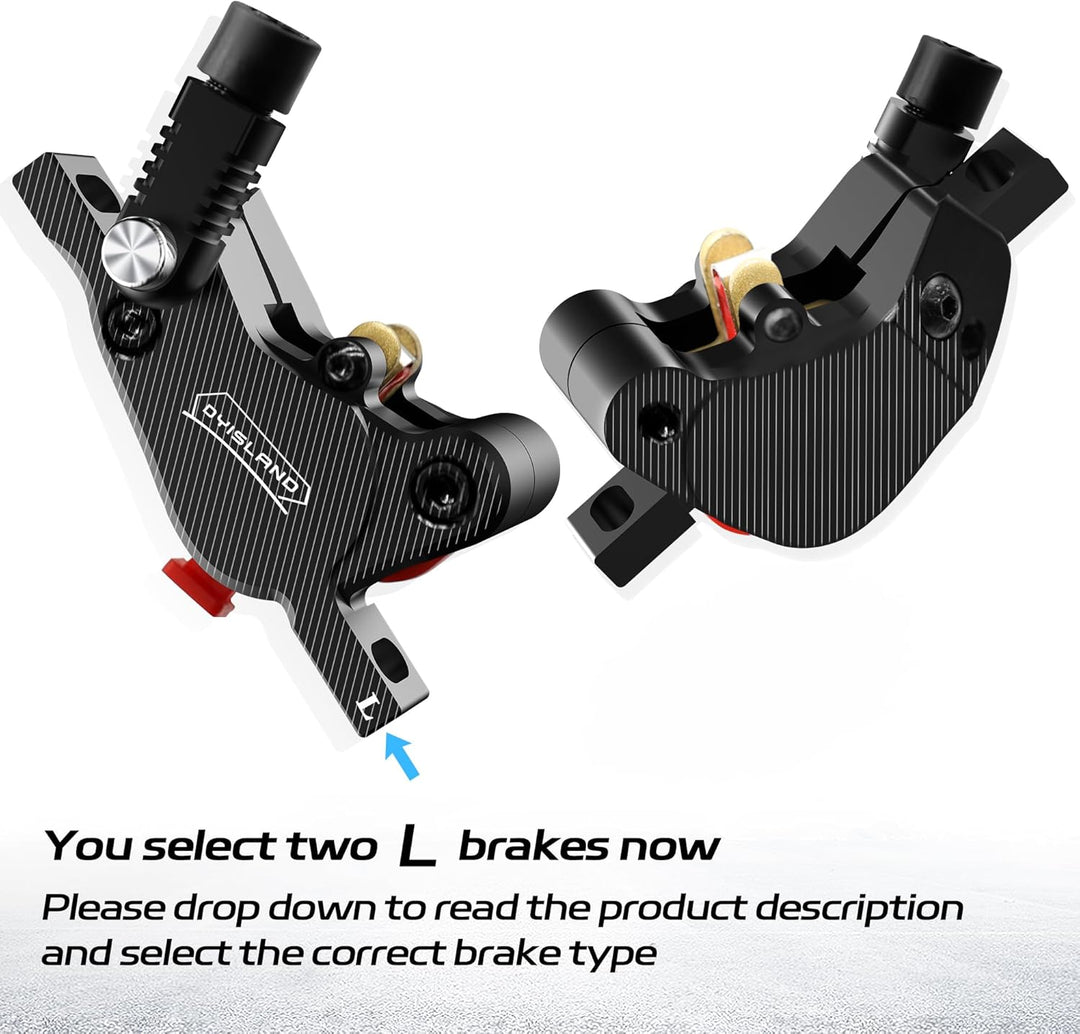 LD-210S Hydraulisches Scheibenbremsen-Set, 2-polig/Power-Off-Bremsset für Elektroroller/E-Scooter L-