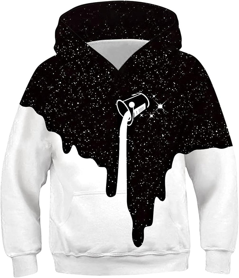 Belovecol Hoodie Jungen Mädchen Kapuzenpullover Neuheit 3D Druck Pullover Personalisierte Kapuzenpul