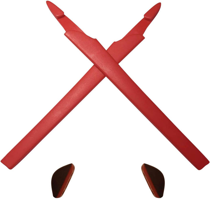 HKUCO Plus Red/Black/Orange Replacement Silicone Leg Set For Oakley Crosslink Sunglasses Earsocks Ru