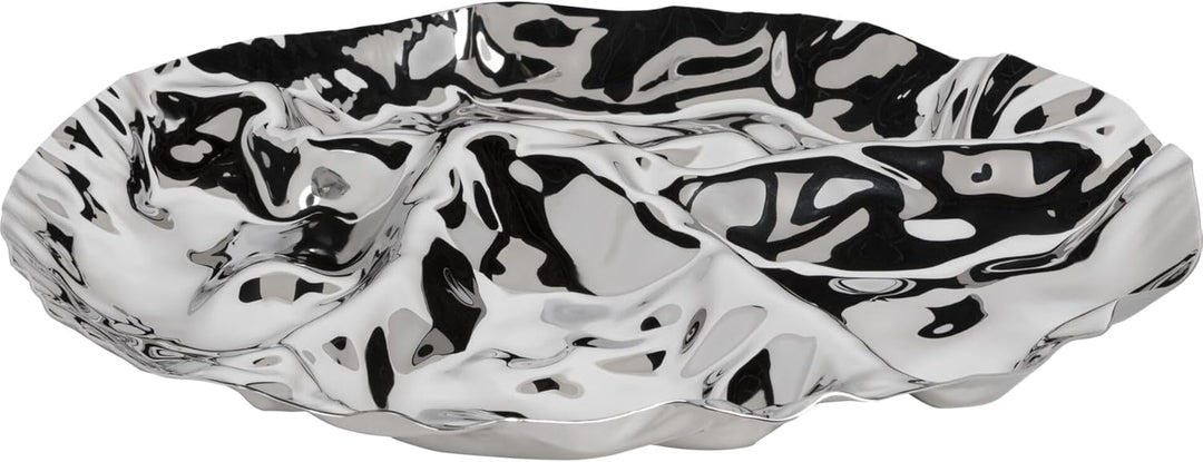 Alessi Pepa Hors-D'Oeuvre/Set Antipastiplatt 4 Abteilungen, Edelstahl 18/10 glänzend poliert, 3.5 x