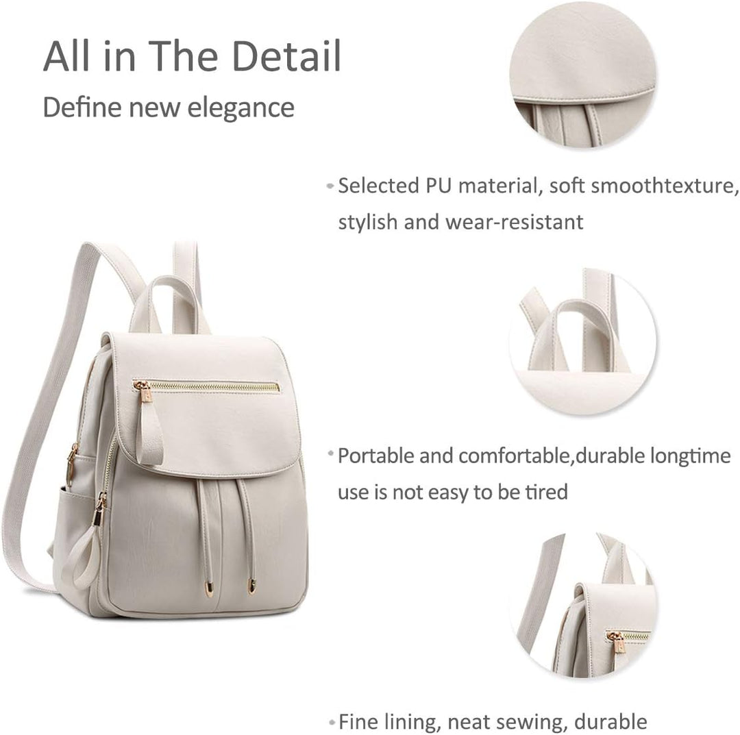 NICOLE&DORIS Mode Frauen Rucksack Mini Rucksack Leder Damen Rucksack Umhängetasche Geldbörsen Mädche