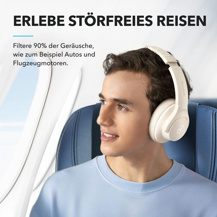 soundcore by Anker Q20i kabelloser Bluetooth Over-Ear-Kopfhörer mit Hybrid Active Noise Cancelling,