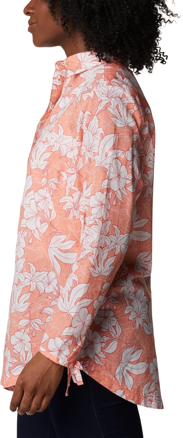 Columbia Damen Camp Henry Ii Tunic Camp Henry II Tunika XS Coral Reef Lakeshore Floral, XS Coral Ree