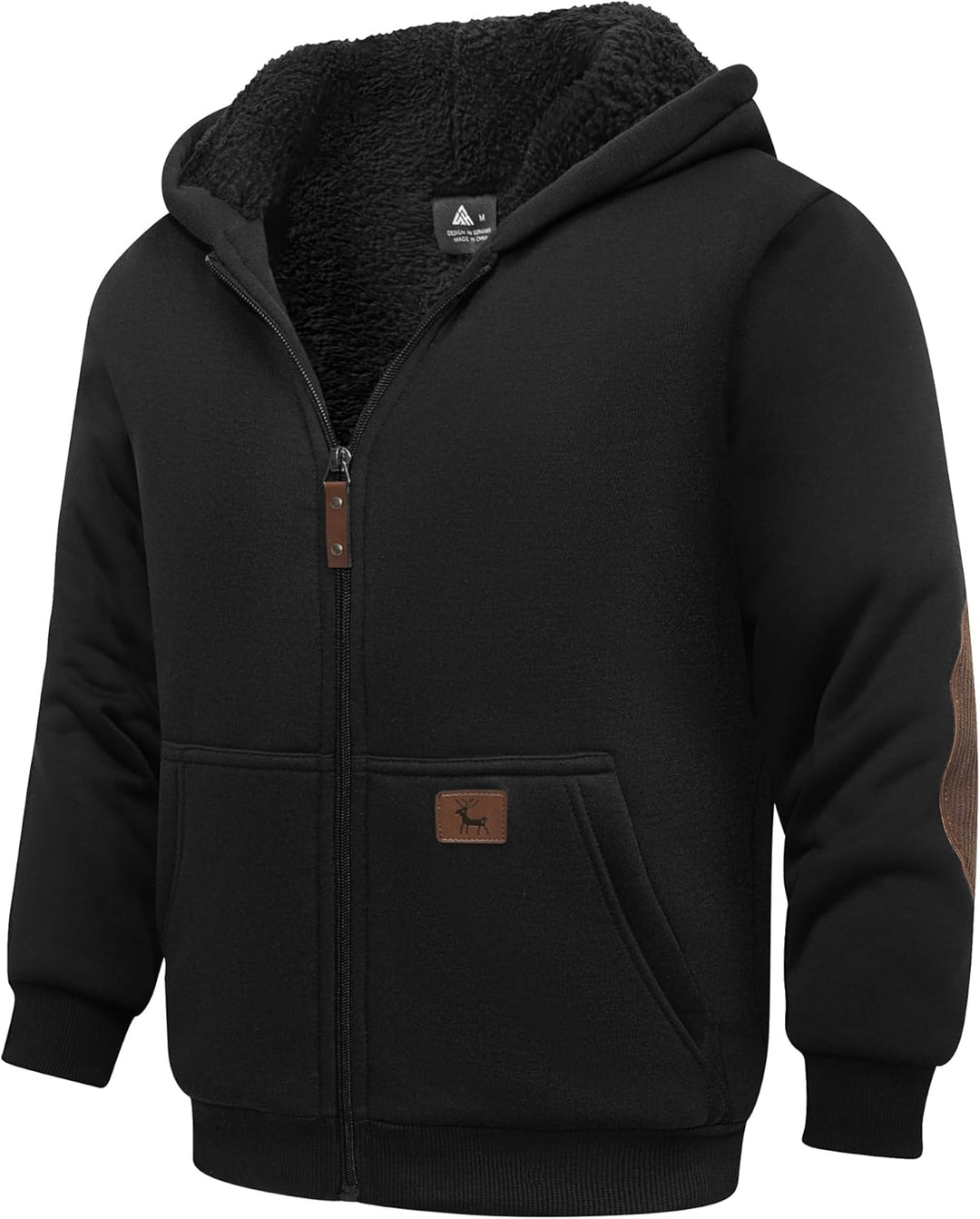 JACKETOWN Jungen Sweatjacke Gefüttert Kinder Hoodie Sweatshirt Kapuzenpullover Fleecejacke mit Kapuz