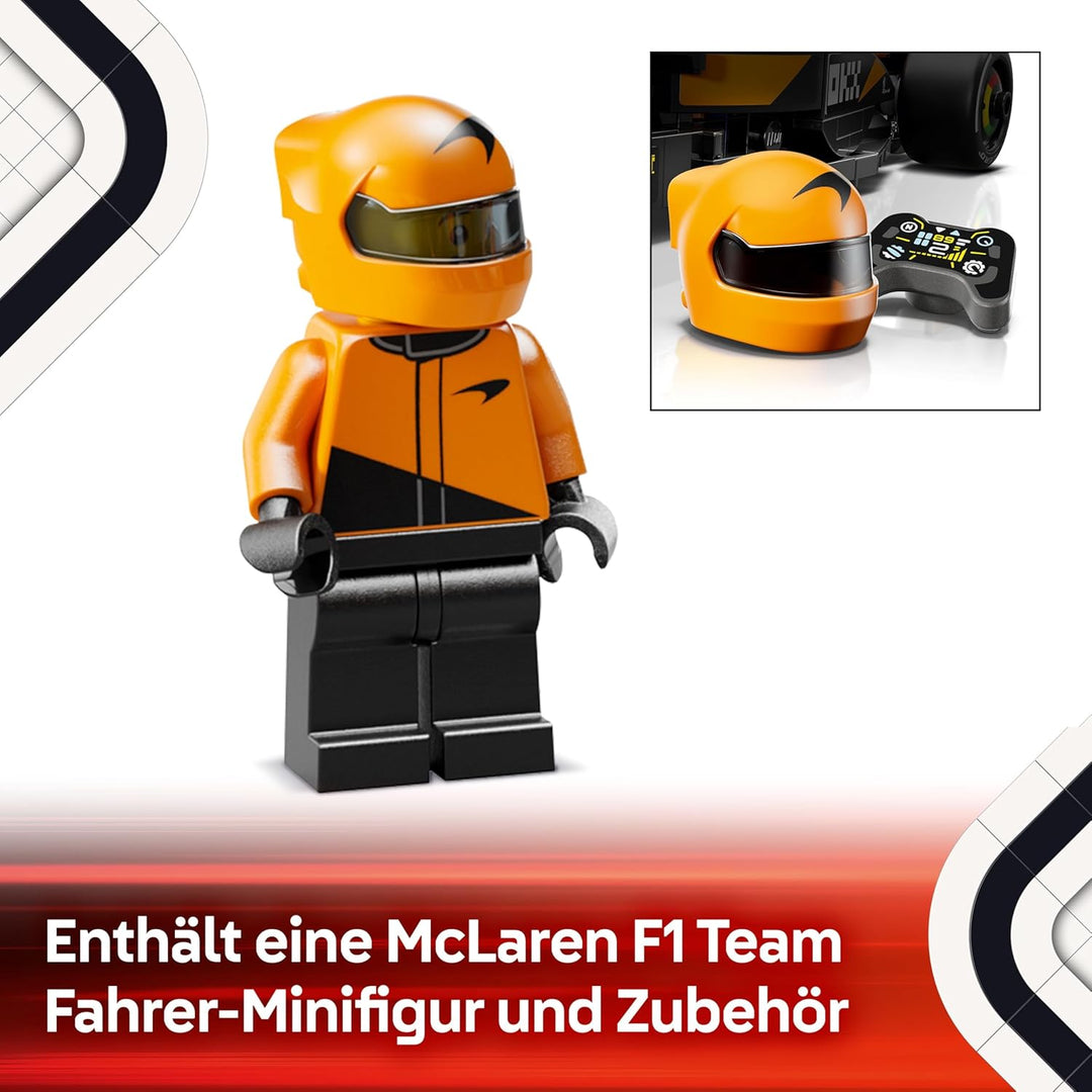 LEGO Speed Champions McLaren F1 Team MCL38 Rennauto - Spielzeug mit Formel 1 Minifigur zum Sammeln -
