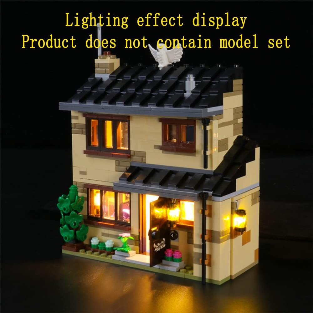 GEAMENT LED Licht-Set Kompatibel mit Lego Harry Potter LiGUKterweg 4 (4 Privet Drive) - Beleuchtungs