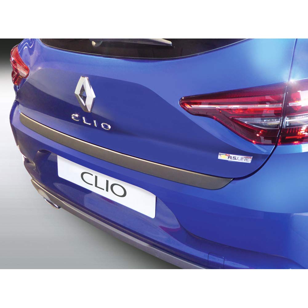 ABS RBP182 Heckstossstangenschutz kompatibel mit Renault Clio E HB 5-türer -2019 Schwarz Mattschwarz