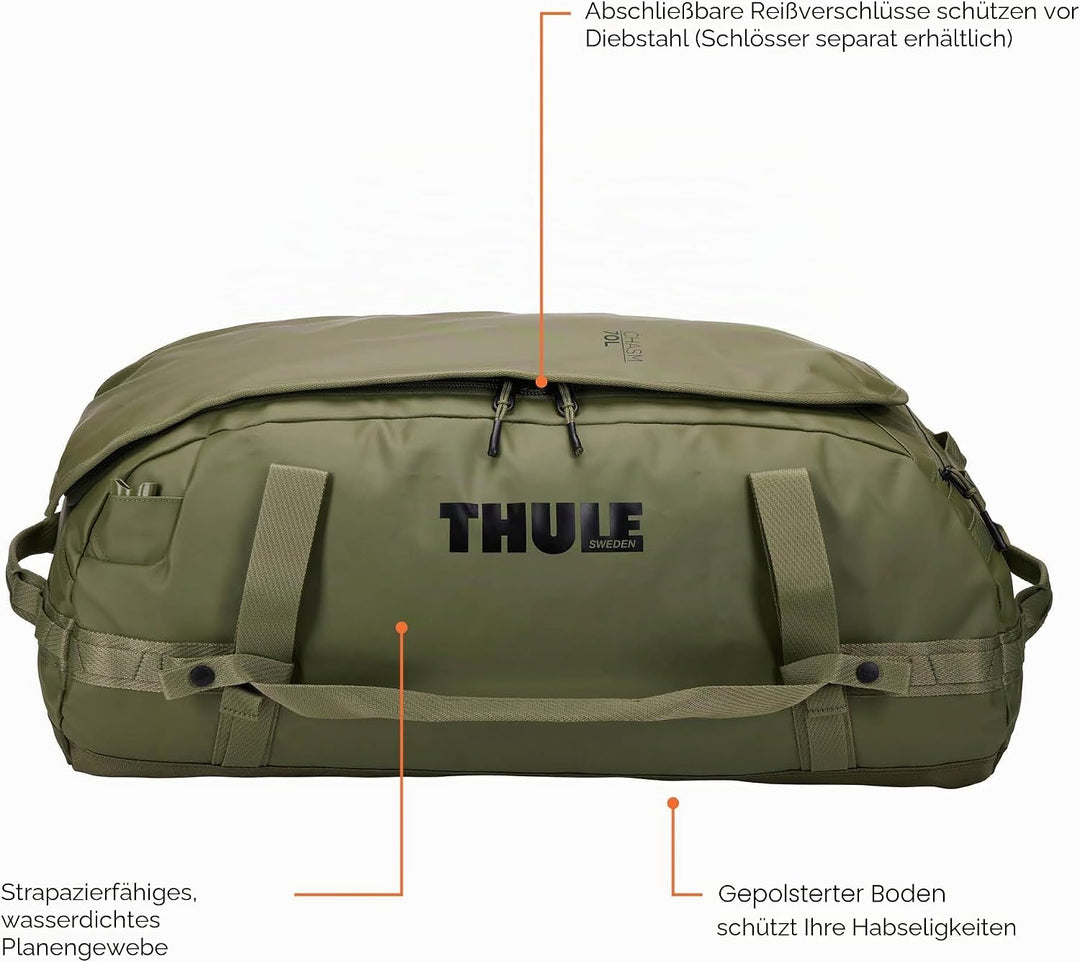Thule Chasm Reisetasche Olivine 70 l, Olivine 70 l