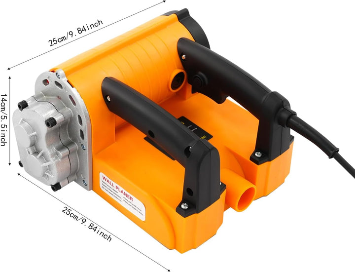 Betonfräse Elektrische Putzfräse 4580W Sanierungsfräse Lackfräse mit Seitenmesser & 2 Griffen, 15cm