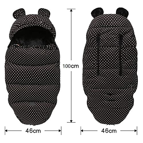 Kinderwagen Fusssack Universal Winter Warm Baby Schlafsack Outdoor Wasserdicht und Winddicht, Geeign