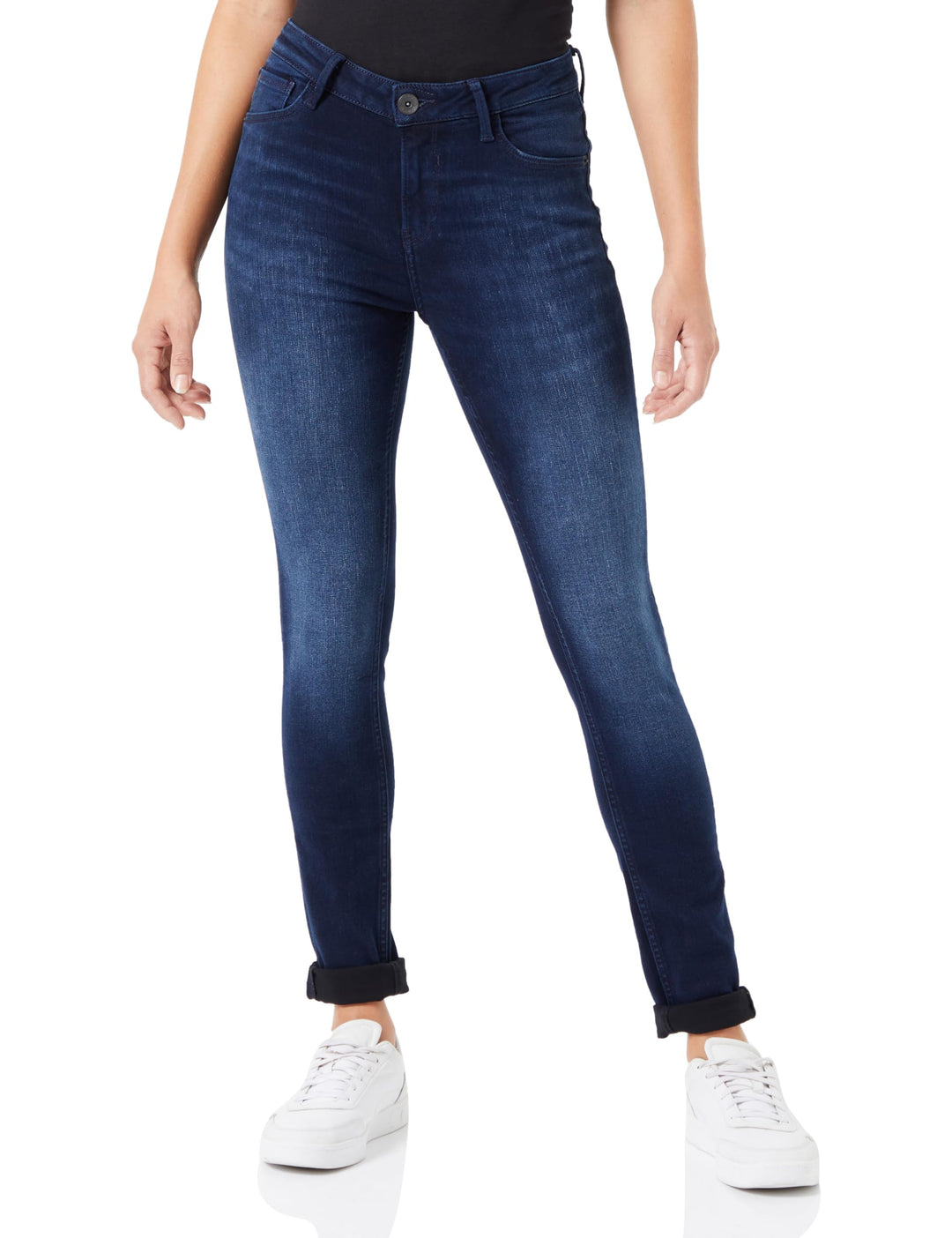 GARCIA Damen Jeans Celia Skinny Fit, Dark Used