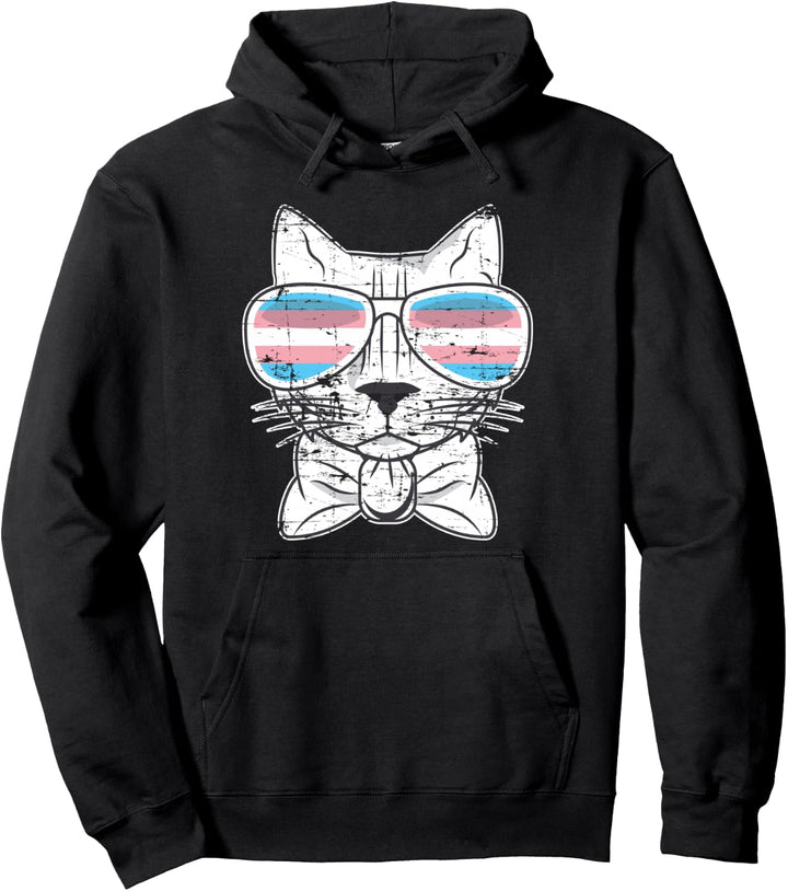 Transsexuell Katze CSD Queer Gay Pride Haustier Transgender Pullover Hoodie
