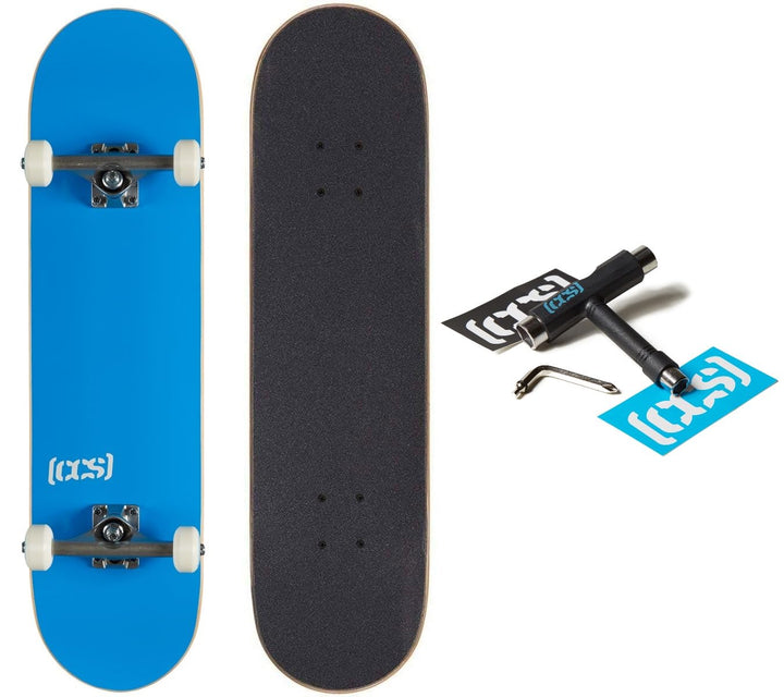 [CCS] Komplettes Skateboard – Ahornholz – Profi-Qualität – komplett montiert mit Skate-Werkzeug und