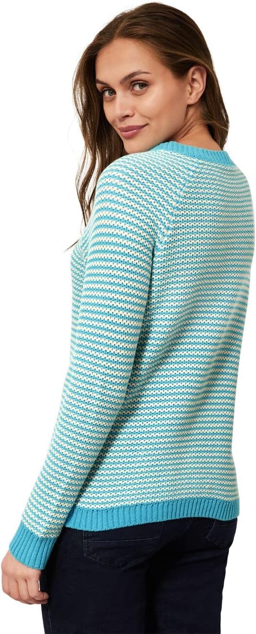 Cecil Damen B302167 Strickpullover S Aquatic Blue, S Aquatic Blue
