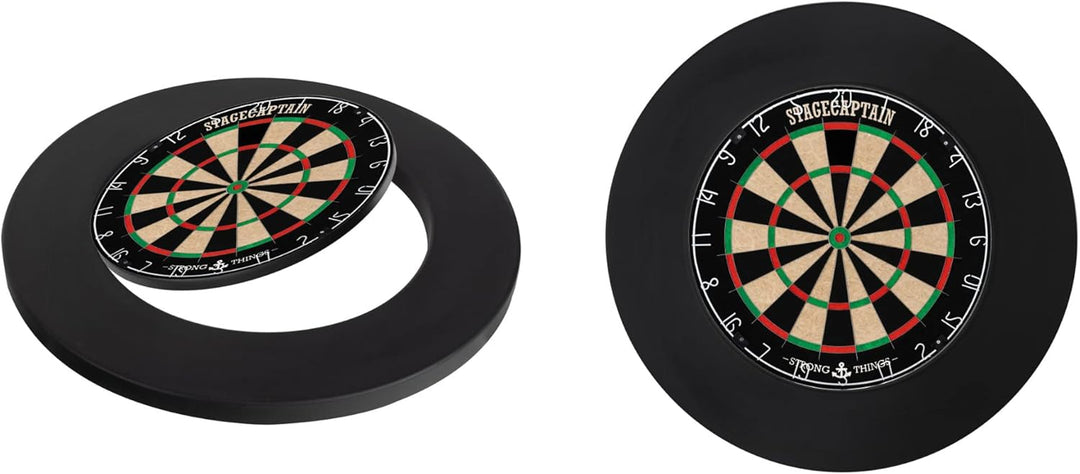 Stagecaptain SUR-450 BK Dartring - Surround für Steeldarts aus 3,5 cm dickem PU-Schaum - Schützt Wan