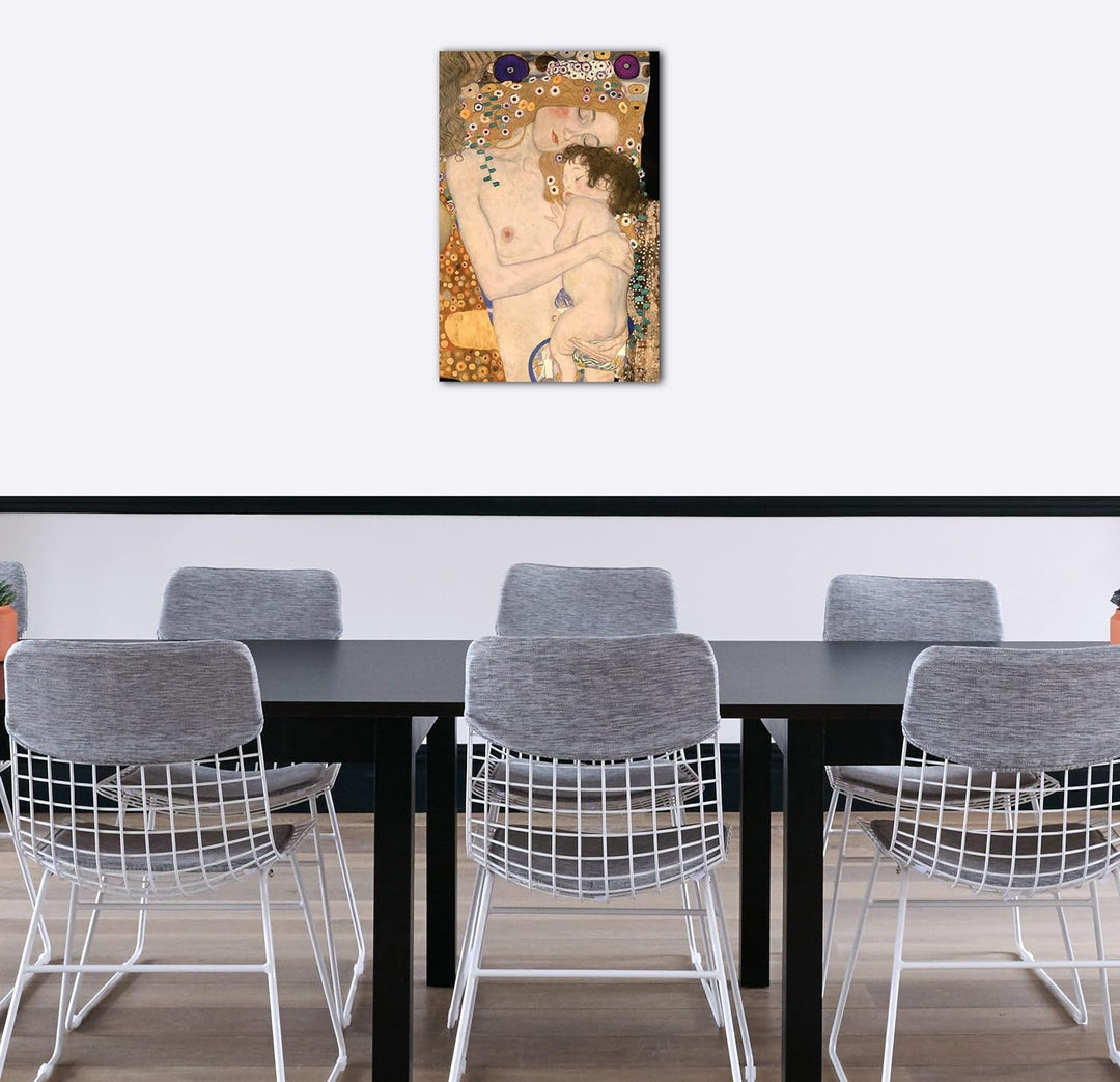 Printed Paintings Leinwand (60x80cm): Gustav Klimt - Die DREI Lebensalter Einer Frau (1905) 60.00 x