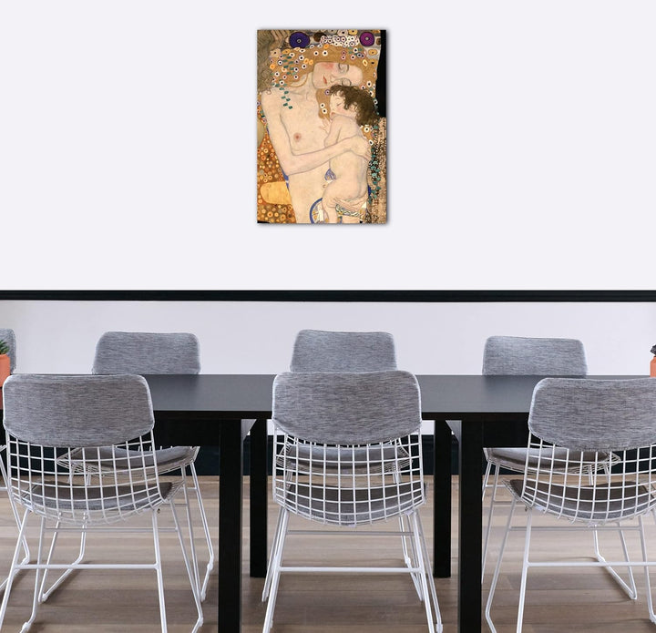 Printed Paintings Leinwand (60x80cm): Gustav Klimt - Die DREI Lebensalter Einer Frau (1905) 60.00 x