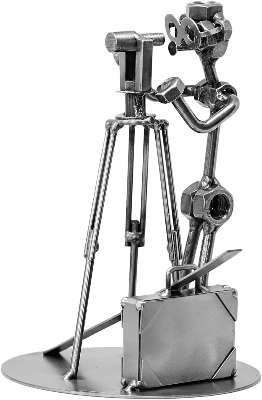 Schraubenmännchen Vermessungstechniker I Handarbeit I Geschenkidee I Metallfigur I Metallmännchen I