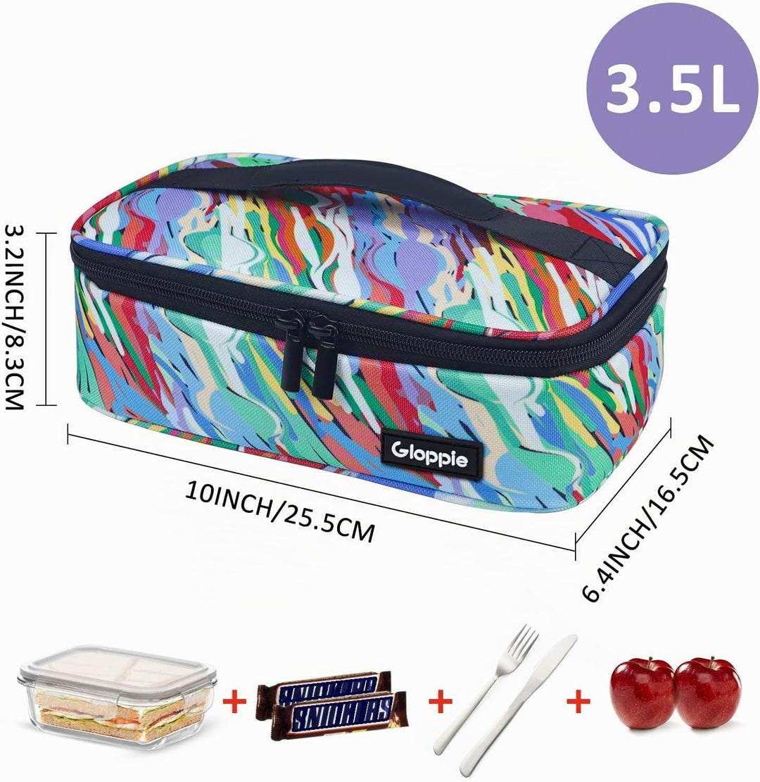 Gloppie Klein Kühltasche Leicht Lunch-Tasche für Lebensmitteltransport, Thermotasche Einkaufstasche