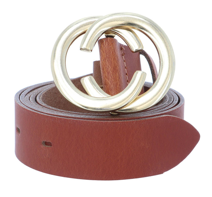 Vanzetti Chain Reaction 30mm Leather Belt W110 Cognac