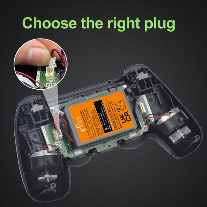 PS4 Controller Akku, Pickle Power 2 x 2000mAh PS4Pro Akkus für Sony Playstation 4 Dualshock 4 V1 V2