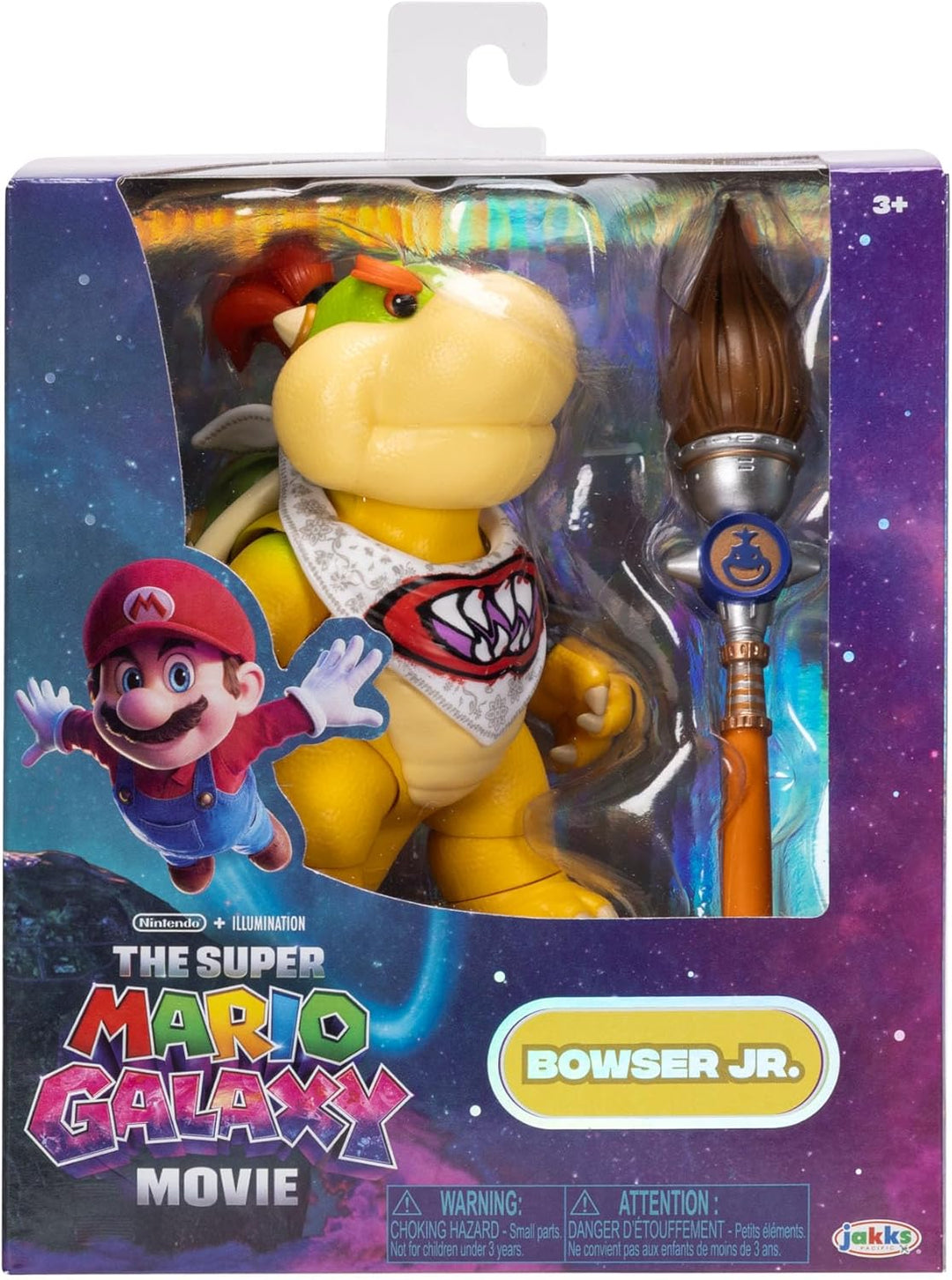 „Super Mario Galaxy“-Film: Bowser Jr. 5" / 12,7 cm grosse Actionfigur mit Zubehör, offiziell lizenzi