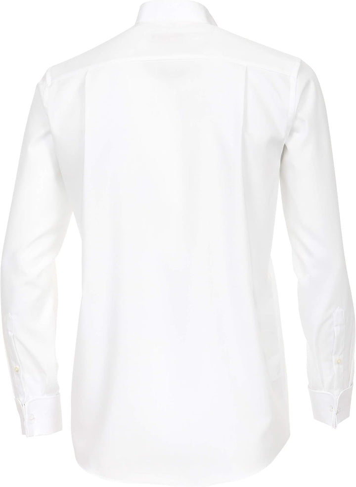 CASAMODA Herren Popeline Hemd unifarben 005350 Comfort Fit Standard 38 Grosse Grössen Weiss, Standar