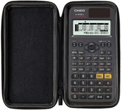 CALCUSO Sparpaket: Casio FX-87DE X technisch-wissenschaftlicher Taschenrechner + WYNGS Schutztasche