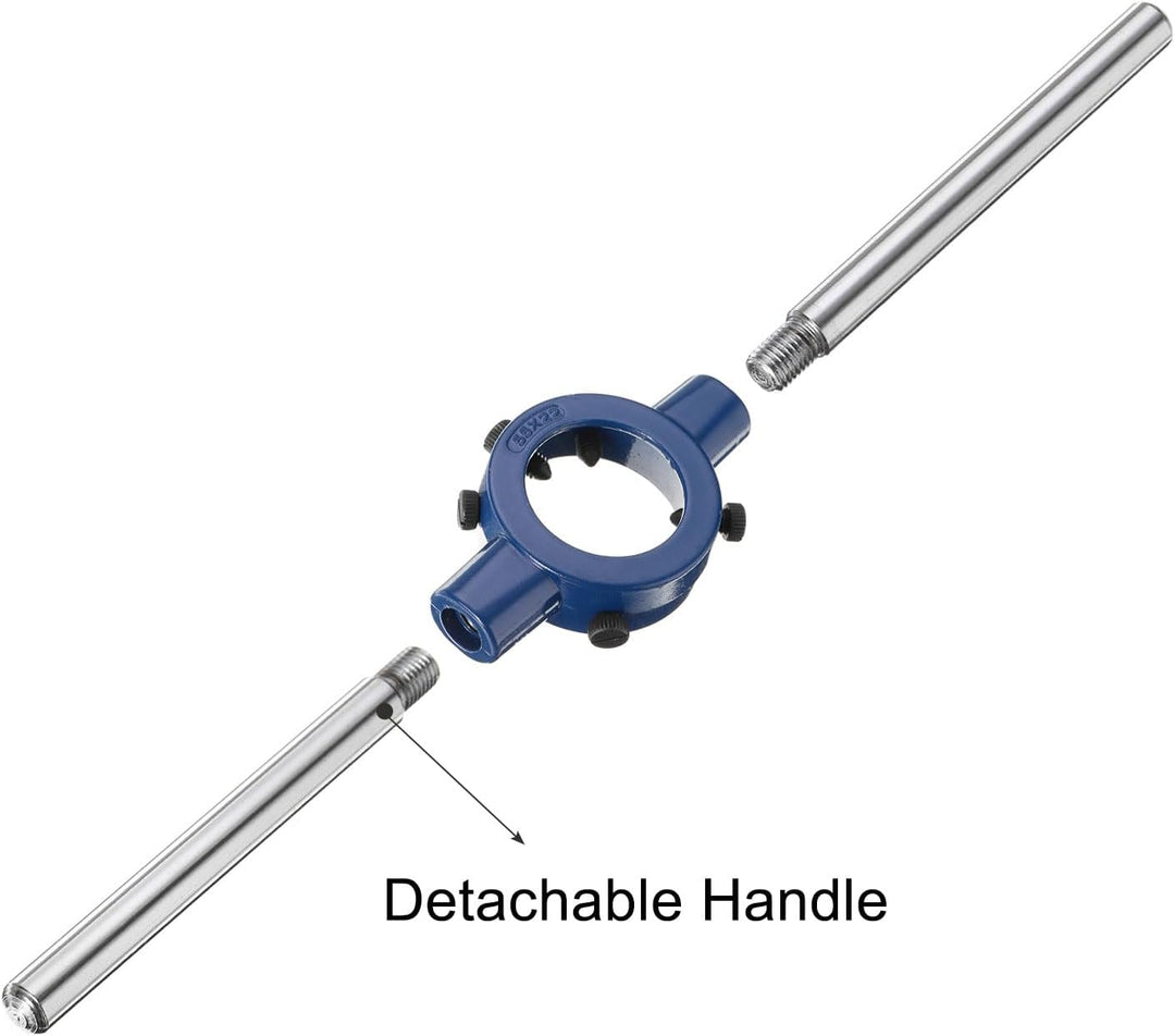 QUARKZMAN Schneideisenhalter Gewindeschneider Rundschneideisen 55mm (2,17") Einstellbarer Gewindesch