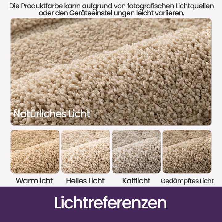 DEXI Badematte rutschfeste, weicher Mikrofaser Badezimmerteppich, saugfähiger Badteppich, maschinenw