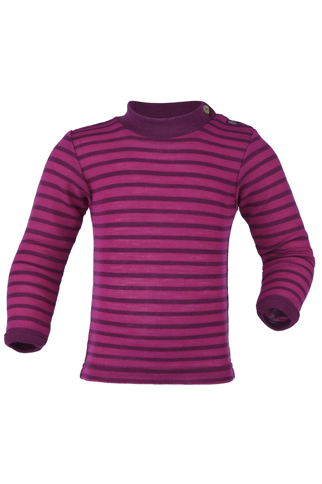 Engel Baby Pulli, Wolle Seide, Natur, Gr. 62/68-110/116, 2 Farben 110-116 Himbeere/Orchidee, 110-116