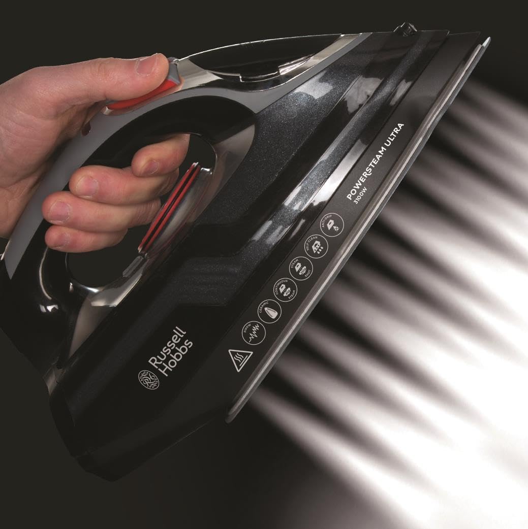 Russell Hobbs Bügeleisen [England Version mit UK-Netzstecker] 20630 Dampfbügeleisen mit UK-Netzsteck