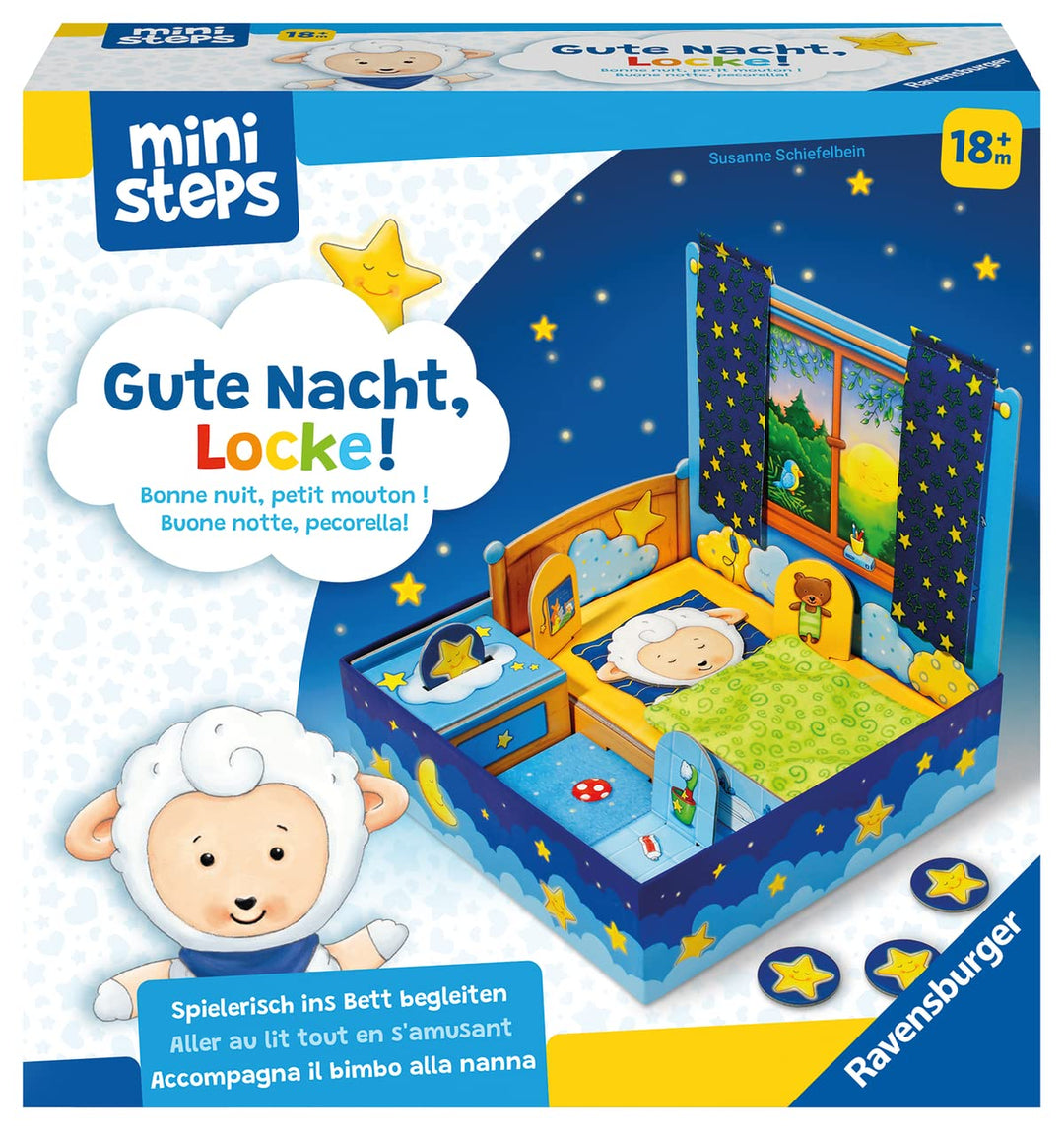 Ravensburger ministeps 4196 Gute Nacht, Locke! - Spielerisch ins Bett begleiten - Für EIN entspannte