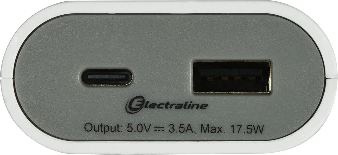 Electraline 62653 62563 elektrisches Verlängerungskabel 1,5 m/Reiseadapter/Tragbares Schnellladegerä