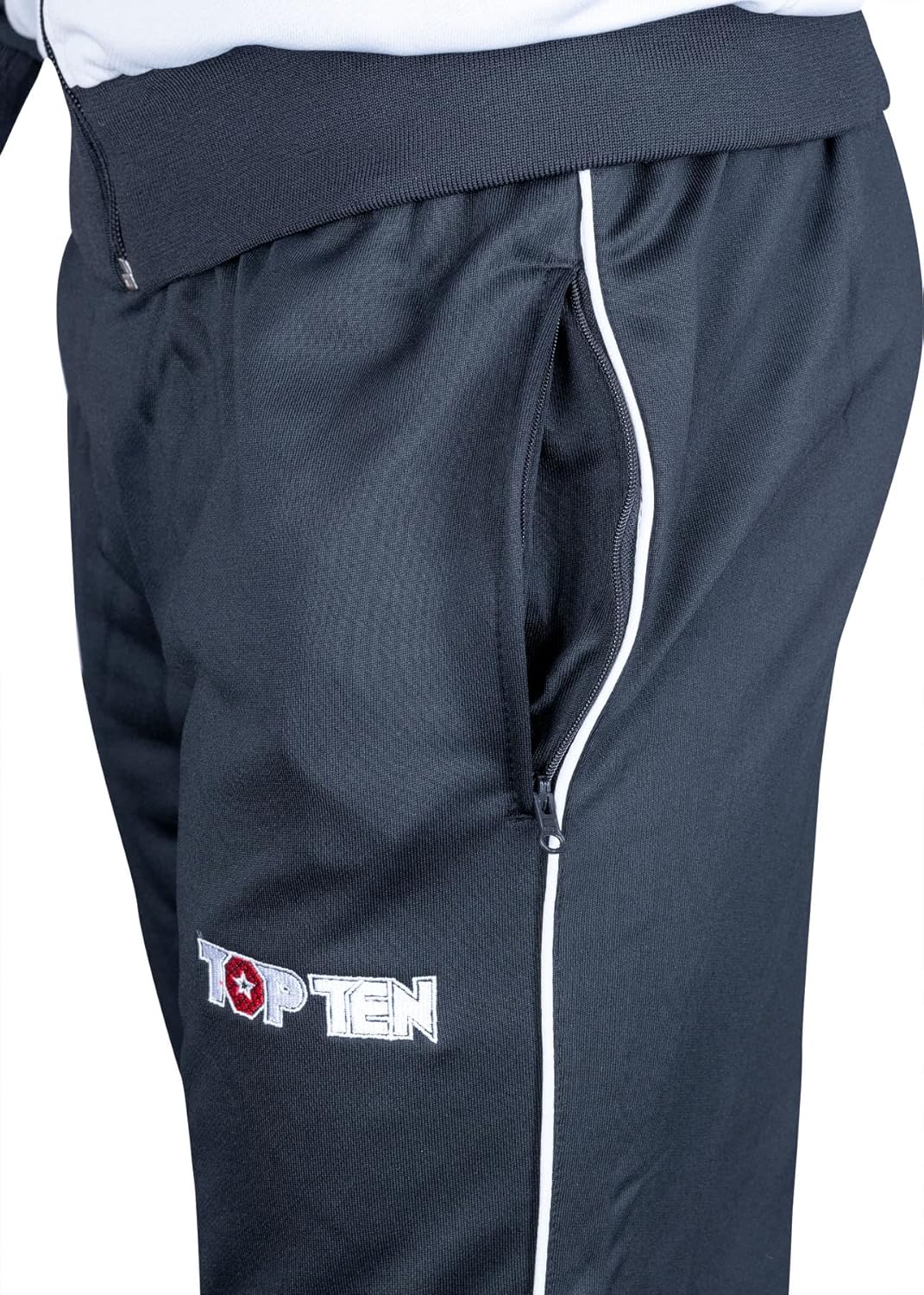 TOP TEN Fitnessanzug „Sporty“ Schwarz - Silber 164, Schwarz - Silber 164