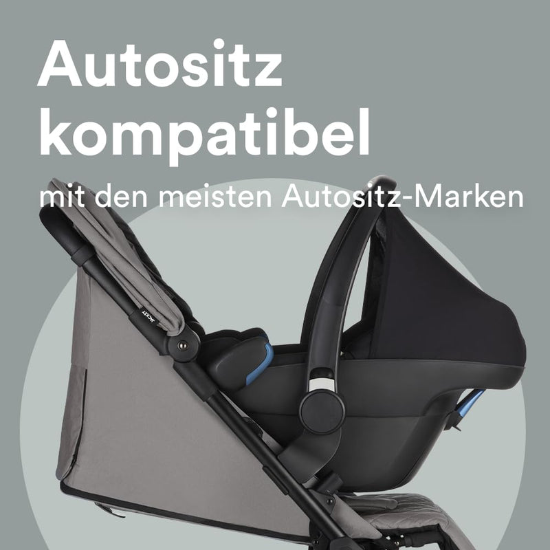 Easywalker Jackey Buggy 0-22 kg, Leichtgewicht, Automatisch faltbar, Einzigartiges Zubehörsystem, mi